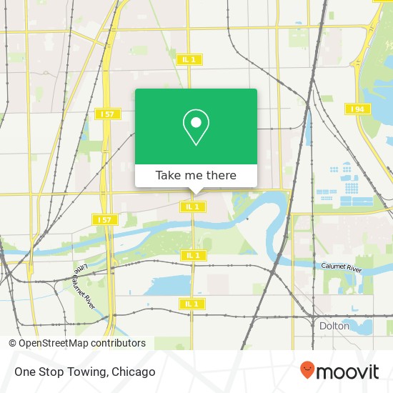 One Stop Towing map