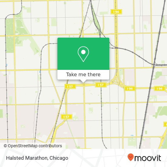 Halsted Marathon map