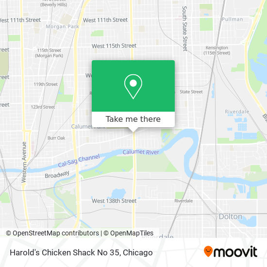 Harold's Chicken Shack No 35 map