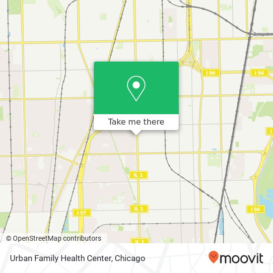 Urban Family Health Center map