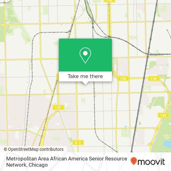 Metropolitan Area African America Senior Resource Network map