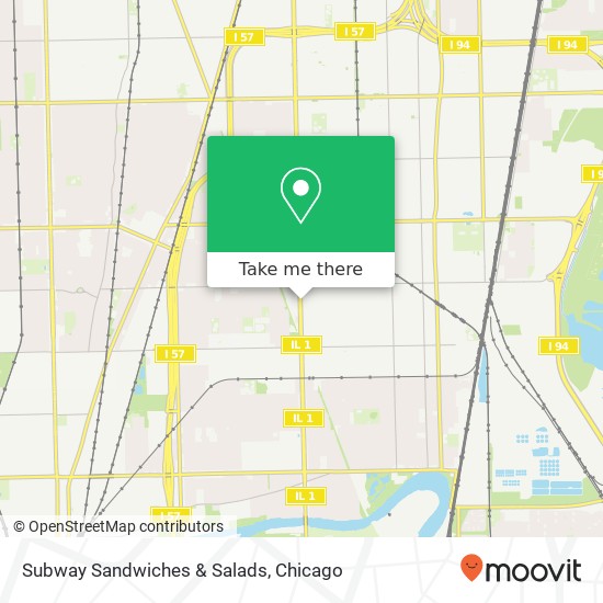 Mapa de Subway Sandwiches & Salads