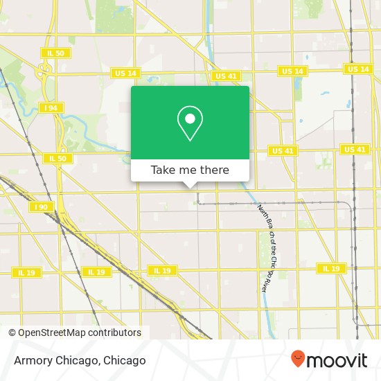 Armory Chicago map