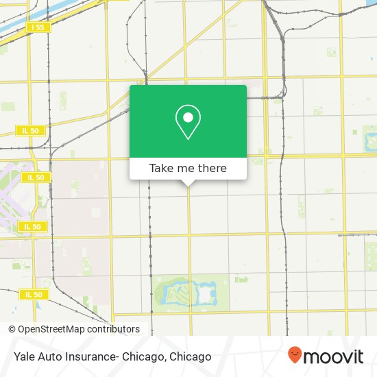 Yale Auto Insurance- Chicago map