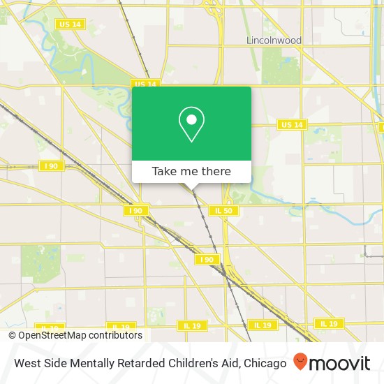 West Side Mentally Retarded Children's Aid map