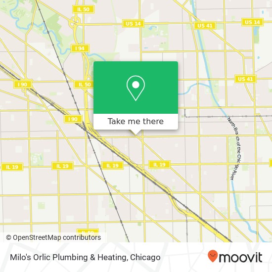 Mapa de Milo's Orlic Plumbing & Heating