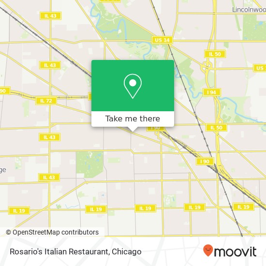 Rosario's Italian Restaurant map