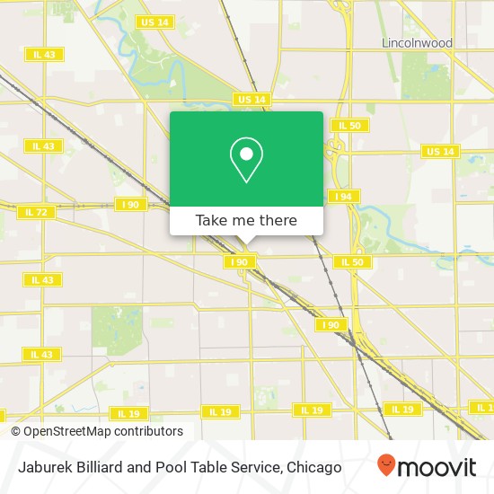 Jaburek Billiard and Pool Table Service map