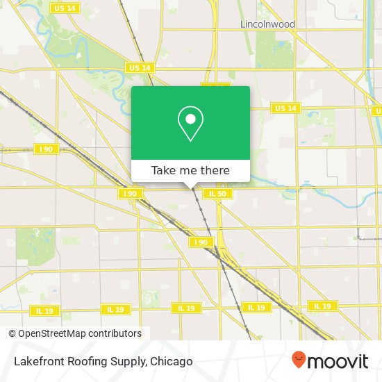 Mapa de Lakefront Roofing Supply