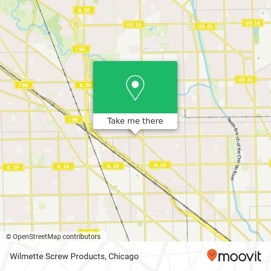 Wilmette Screw Products map