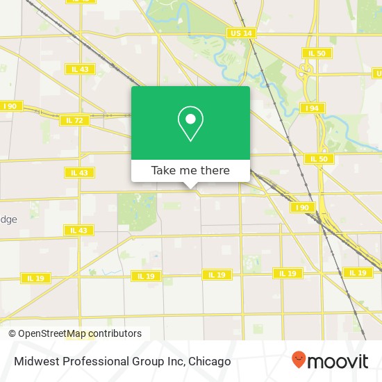 Mapa de Midwest Professional Group Inc