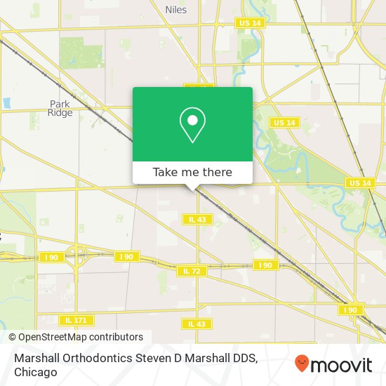 Marshall Orthodontics Steven D Marshall DDS map