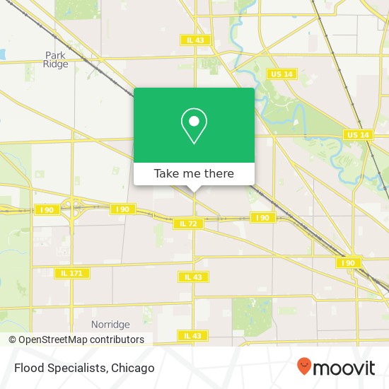 Flood Specialists map