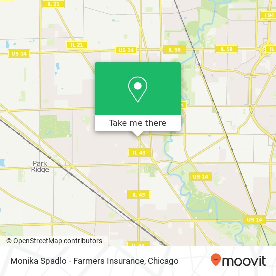 Monika Spadlo - Farmers Insurance map