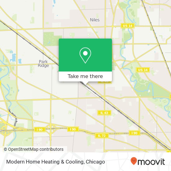 Mapa de Modern Home Heating & Cooling