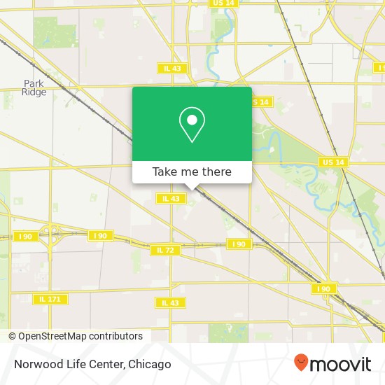 Mapa de Norwood Life Center