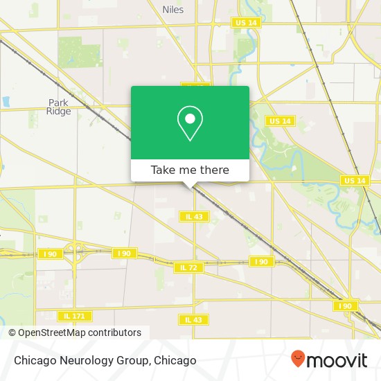 Chicago Neurology Group map