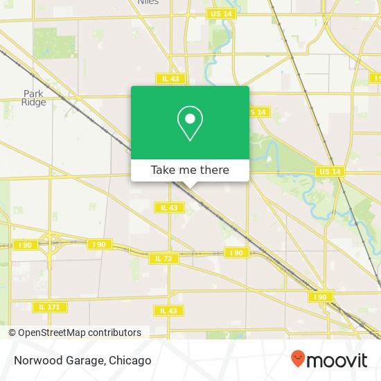 Norwood Garage map