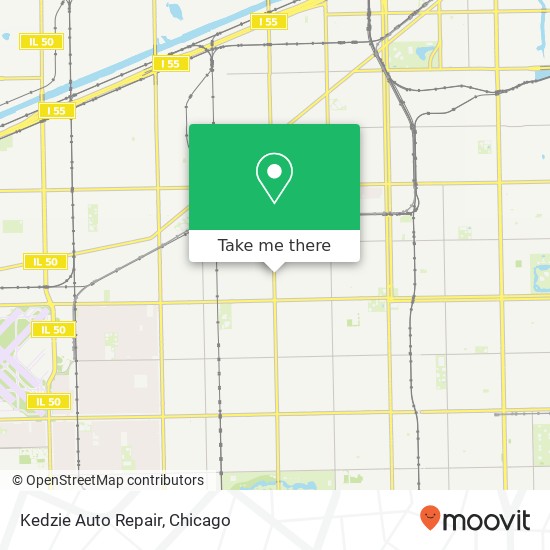 Kedzie Auto Repair map