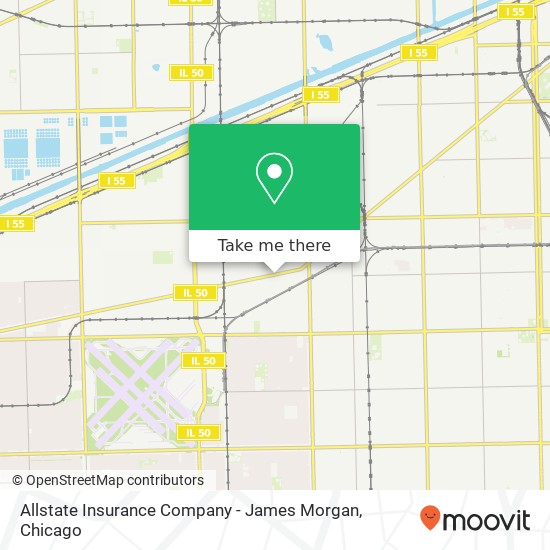Allstate Insurance Company - James Morgan map