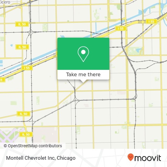 Montell Chevrolet Inc map
