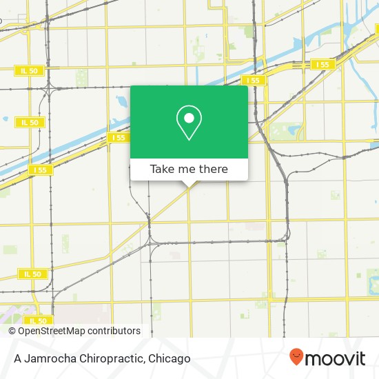 A Jamrocha Chiropractic map