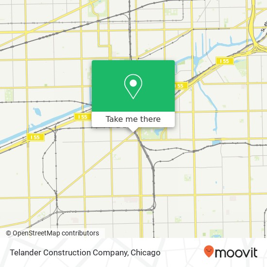 Telander Construction Company map