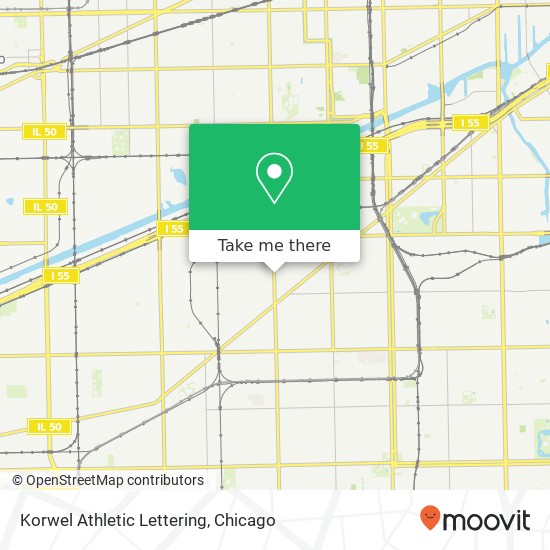 Korwel Athletic Lettering map