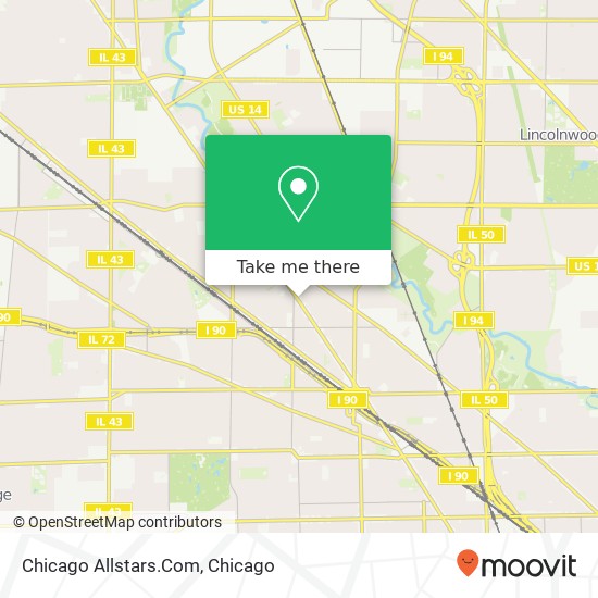 Chicago Allstars.Com map