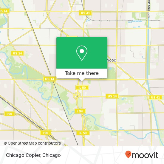 Chicago Copier map