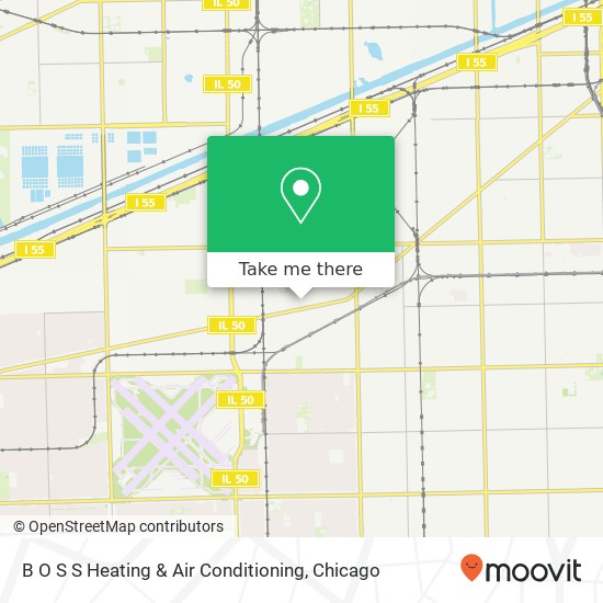 B O S S Heating & Air Conditioning map