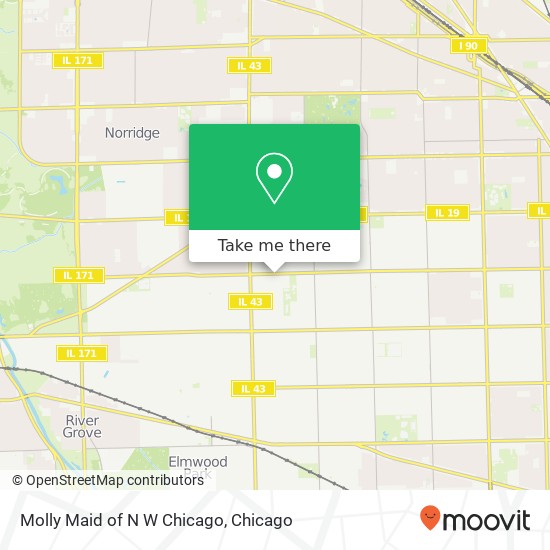 Mapa de Molly Maid of N W Chicago