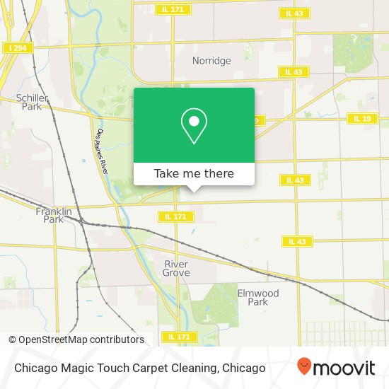 Chicago Magic Touch Carpet Cleaning map