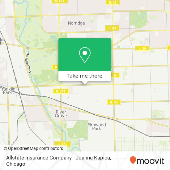 Allstate Insurance Company - Joanna Kapica map