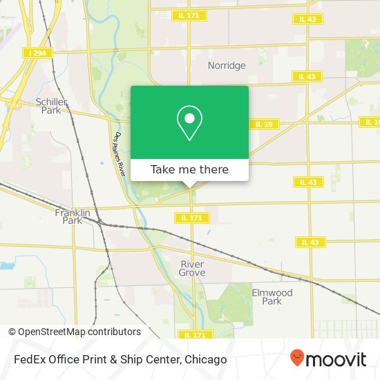 Mapa de FedEx Office Print & Ship Center