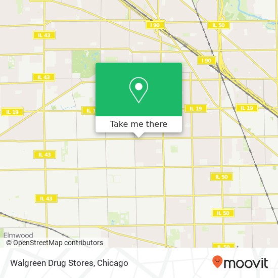 Mapa de Walgreen Drug Stores