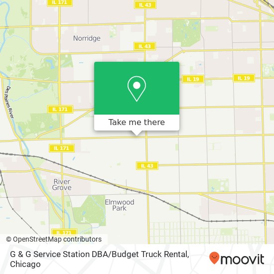 G & G Service Station DBA / Budget Truck Rental map