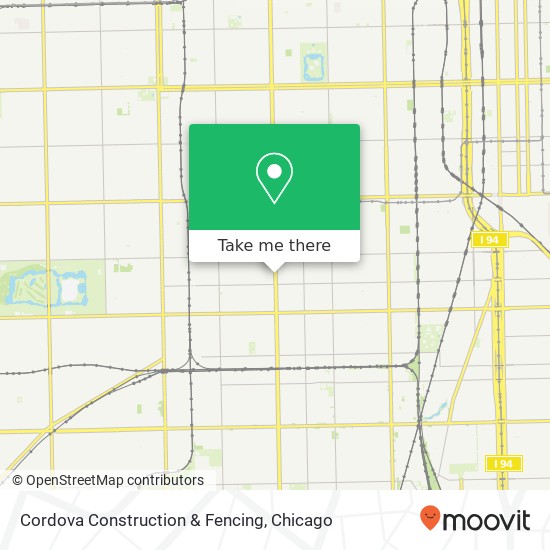 Cordova Construction & Fencing map