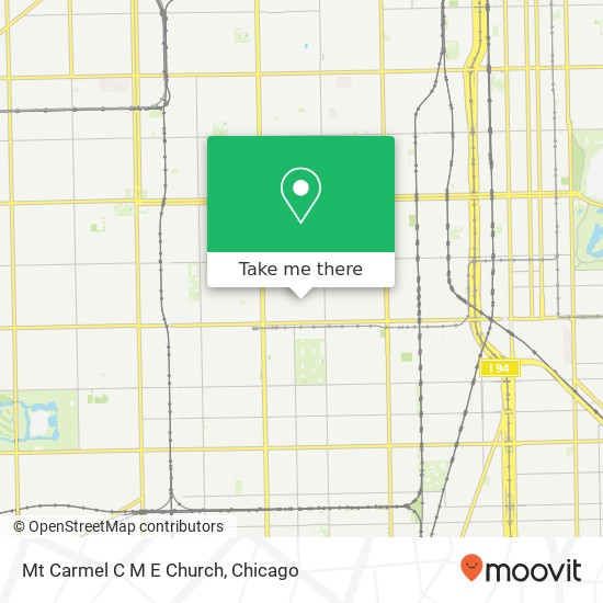 Mt Carmel C M E Church map