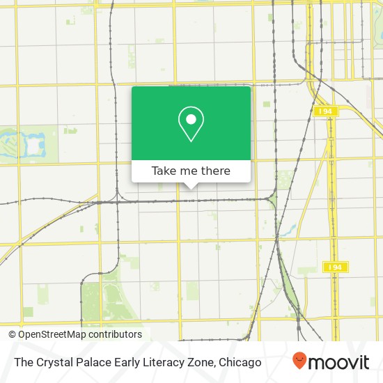 The Crystal Palace Early Literacy Zone map