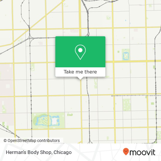 Herman's Body Shop map