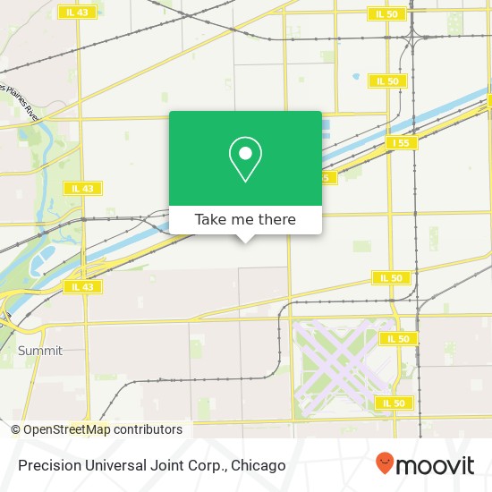 Precision Universal Joint Corp. map