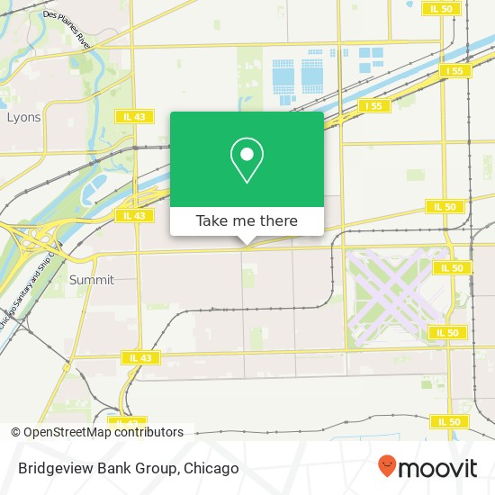 Mapa de Bridgeview Bank Group