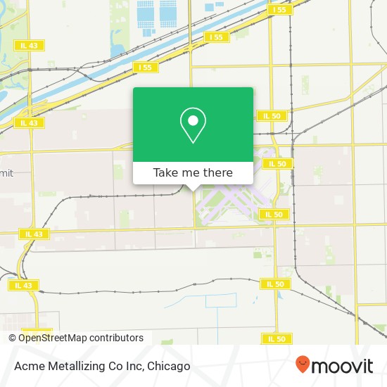 Acme Metallizing Co Inc map