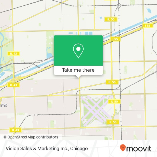 Vision Sales & Marketing Inc. map