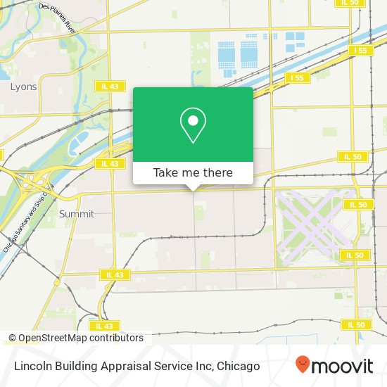 Mapa de Lincoln Building Appraisal Service Inc