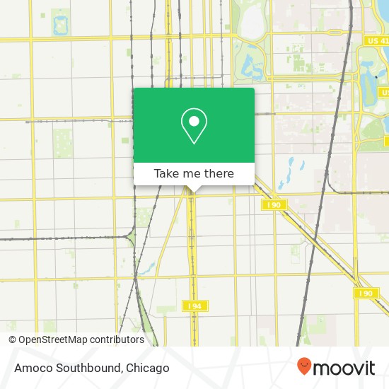 Amoco Southbound map