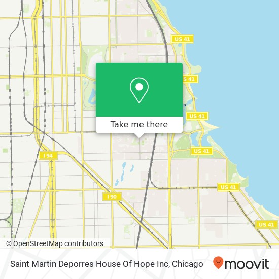 Saint Martin Deporres House Of Hope Inc map