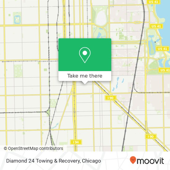 Diamond 24 Towing & Recovery map