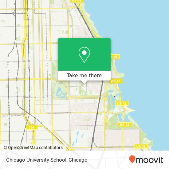 Mapa de Chicago University School